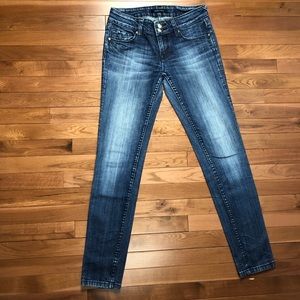 VIGOSS Skinny Jeans Premium Denim 3/4 27